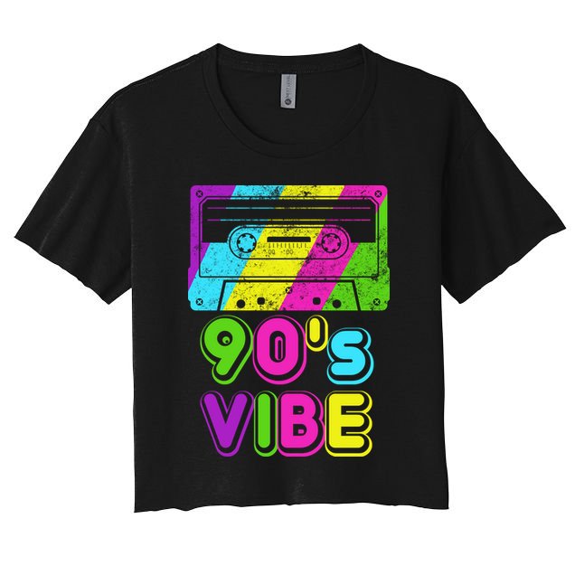 Retro 90's Vibe Vintage Crop Top