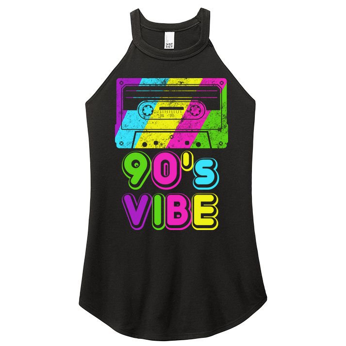 Retro 90's Vibe Vintage Women's Perfect Tri Rocker Tank