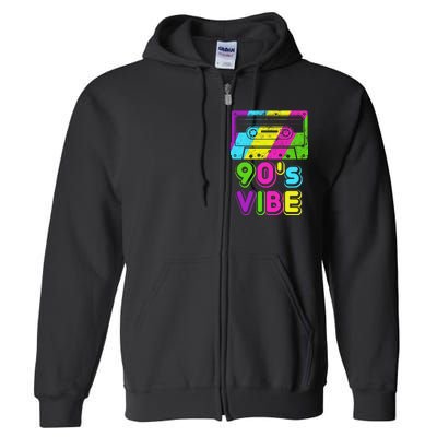 Retro 90's Vibe Vintage Full Zip Hoodie