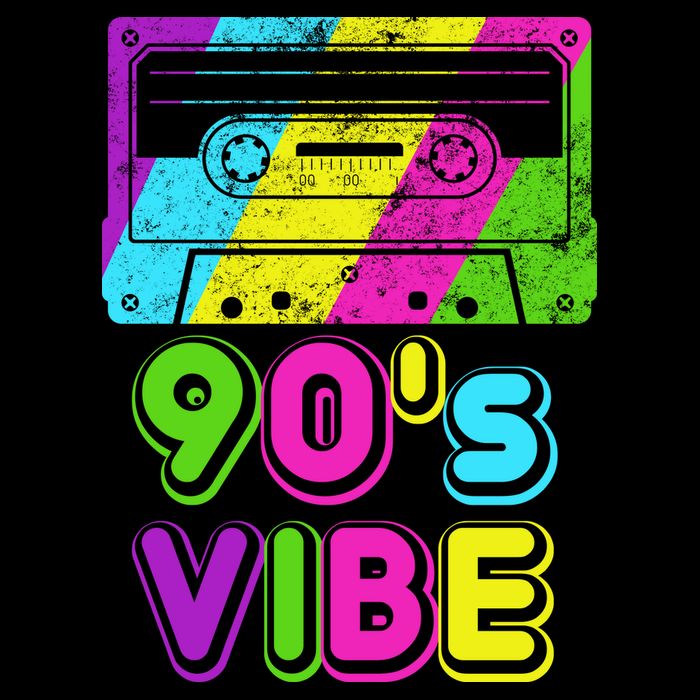 Retro 90's Vibe Vintage Full Zip Hoodie