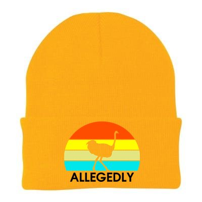 Retro Allegedly Ostrich Vintage Knit Cap Winter Beanie