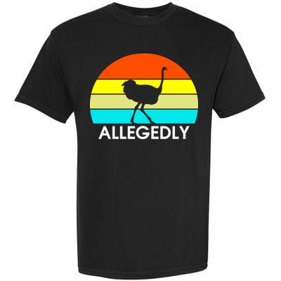 Retro Allegedly Ostrich Vintage Garment-Dyed Heavyweight T-Shirt