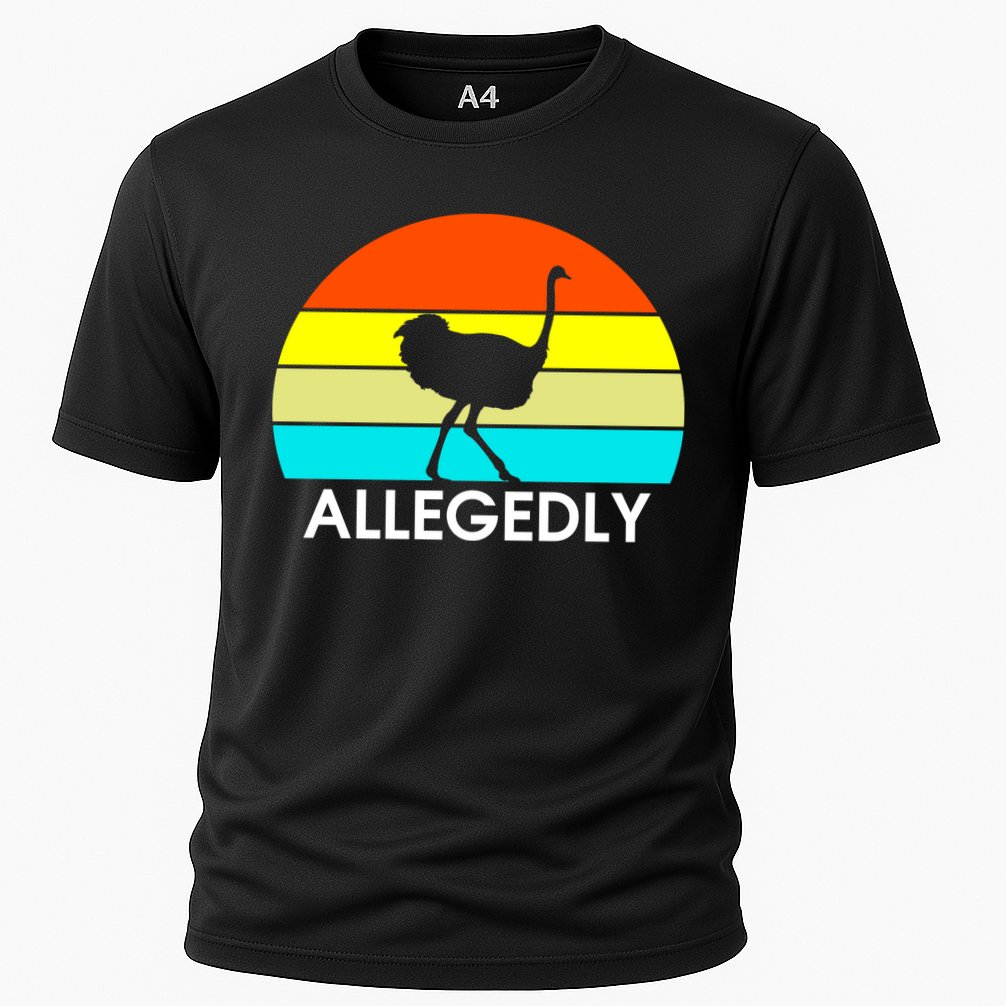 Retro Allegedly Ostrich Vintage Cooling Performance Crew T-Shirt