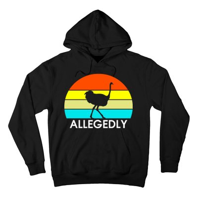 Retro Allegedly Ostrich Vintage Hoodie