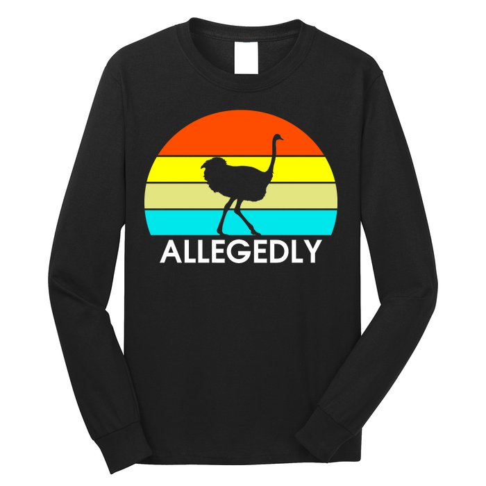 Retro Allegedly Ostrich Vintage Long Sleeve Shirt