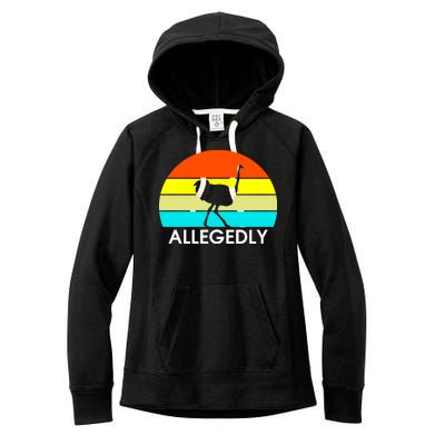 Retro Allegedly Ostrich Vintage Women's Fleece Hoodie