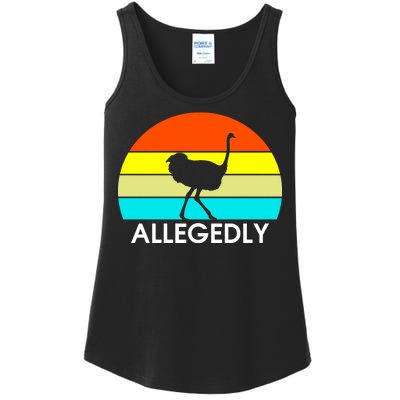 Retro Allegedly Ostrich Vintage Ladies Essential Tank