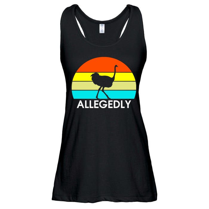 Retro Allegedly Ostrich Vintage Ladies Essential Flowy Tank