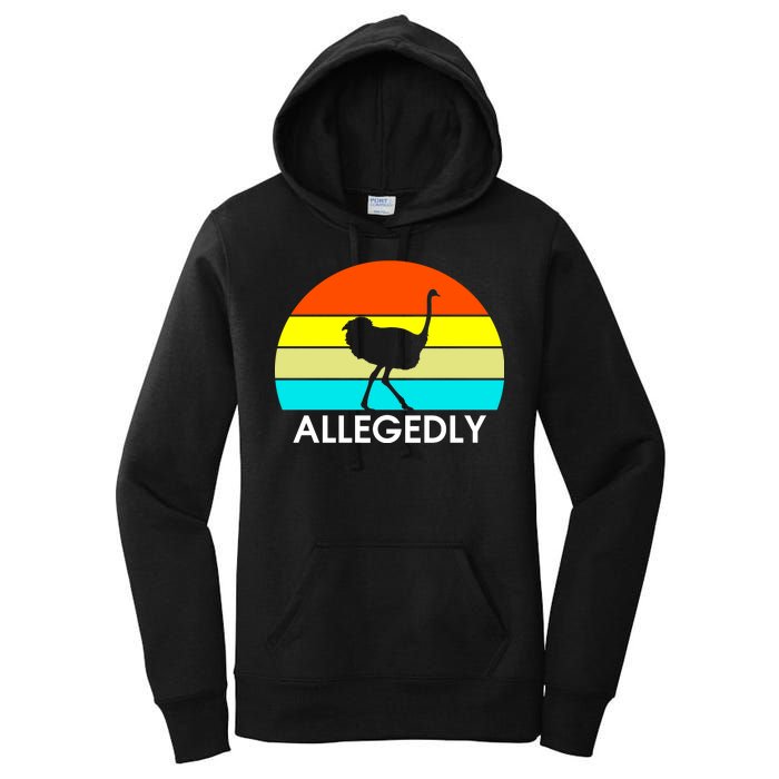 Retro Allegedly Ostrich Vintage Women's Pullover Hoodie