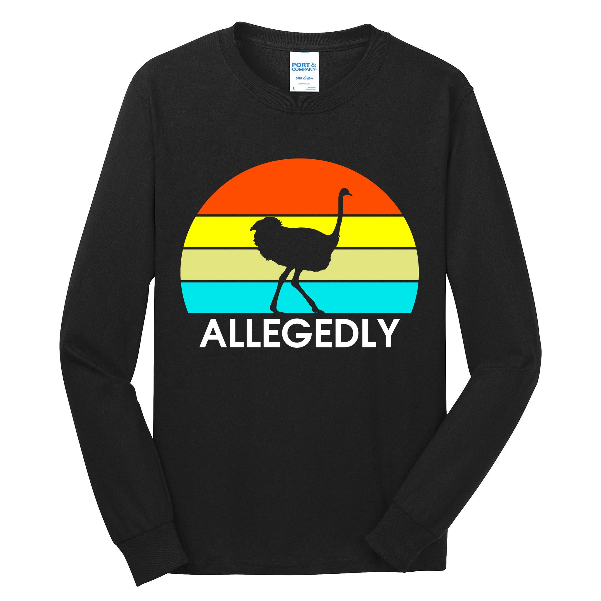 Retro Allegedly Ostrich Vintage Tall Long Sleeve T-Shirt