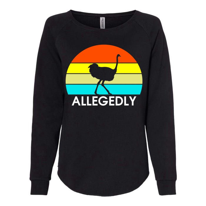 Retro Allegedly Ostrich Vintage Womens California Wash Sweatshirt