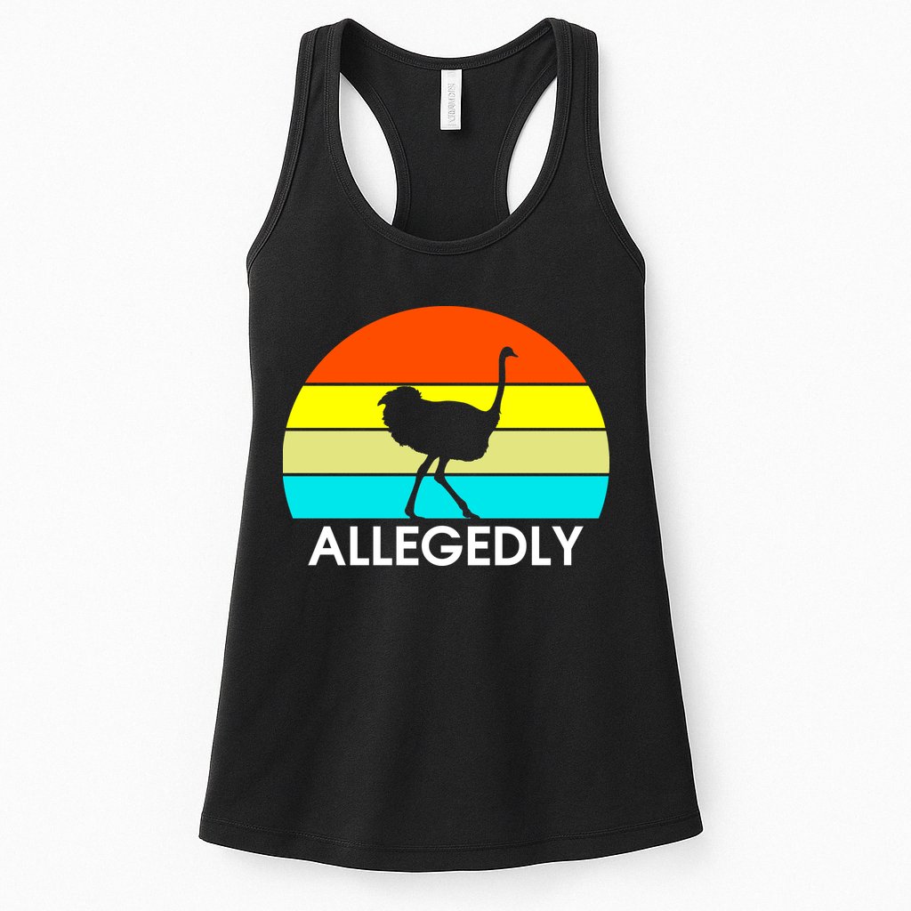 Retro Allegedly Ostrich Vintage Womens Tank Top
