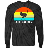 Retro Allegedly Ostrich Vintage Tie-Dye Long Sleeve Shirt