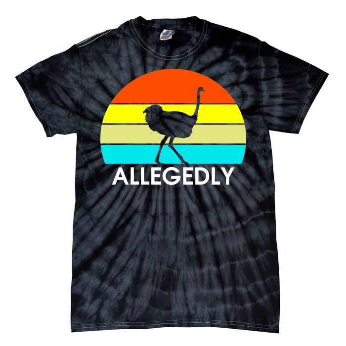 Retro Allegedly Ostrich Vintage Tie-Dye T-Shirt