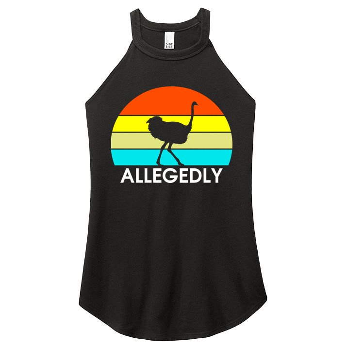 Retro Allegedly Ostrich Vintage Women's Perfect Tri Rocker Tank