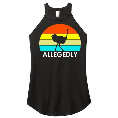 Retro Allegedly Ostrich Vintage Women's Perfect Tri Rocker Tank