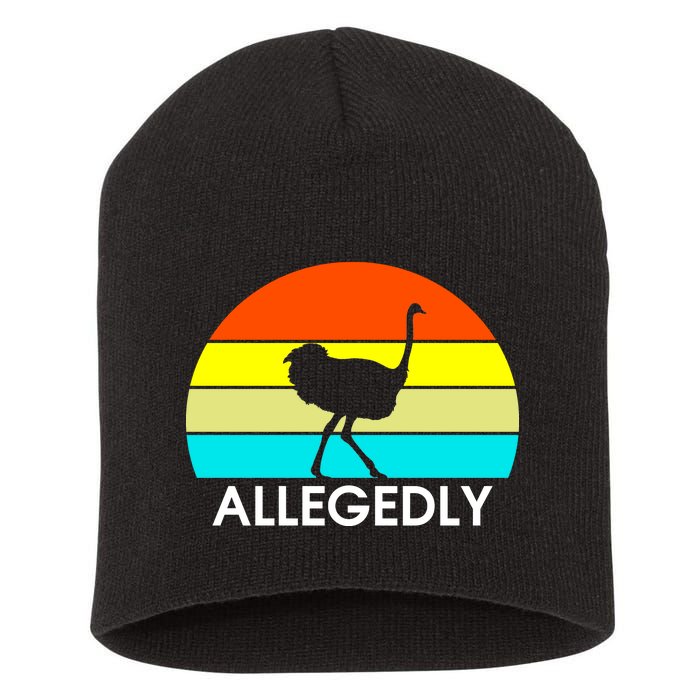 Retro Allegedly Ostrich Vintage Short Acrylic Beanie