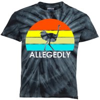 Retro Allegedly Ostrich Vintage Kids Tie-Dye T-Shirt