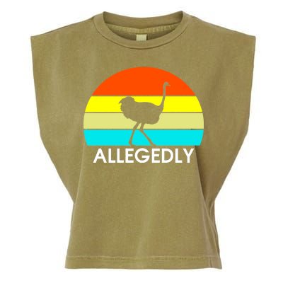 Retro Allegedly Ostrich Vintage Garment-Dyed Women's Muscle Tee