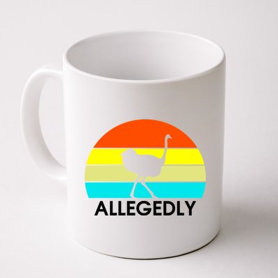 Retro Allegedly Ostrich Vintage Coffee Mug