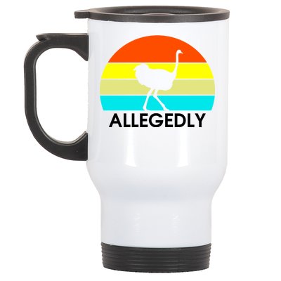 Retro Allegedly Ostrich Vintage Stainless Steel Travel Mug