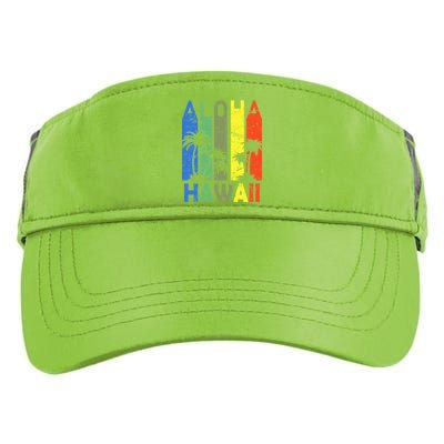 Retro Aloha Hawaii Logo Adult Drive Performance Visor