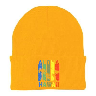 Retro Aloha Hawaii Logo Knit Cap Winter Beanie