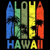 Retro Aloha Hawaii Logo Cooling Performance Crew T-Shirt