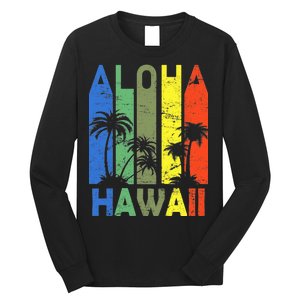 Retro Aloha Hawaii Logo Long Sleeve Shirt