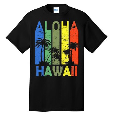 Retro Aloha Hawaii Logo Tall T-Shirt