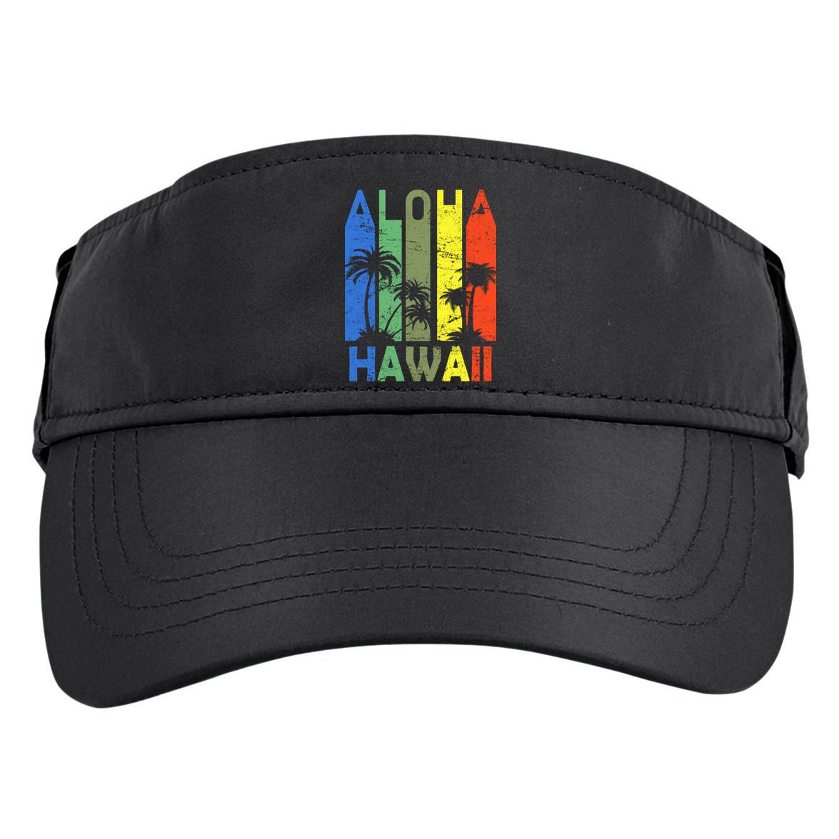Retro Aloha Hawaii Logo Adult Drive Performance Visor