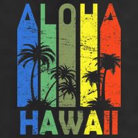 Retro Aloha Hawaii Logo Adult Drive Performance Visor