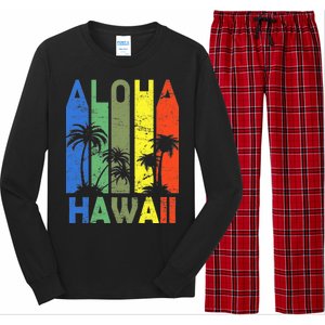 Retro Aloha Hawaii Logo Long Sleeve Pajama Set