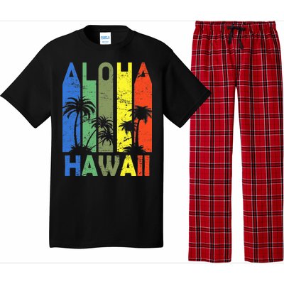 Retro Aloha Hawaii Logo Pajama Set