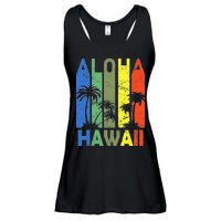 Retro Aloha Hawaii Logo Ladies Essential Flowy Tank