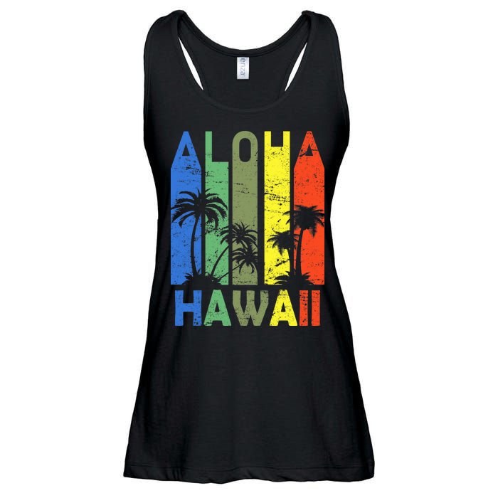 Retro Aloha Hawaii Logo Ladies Essential Flowy Tank