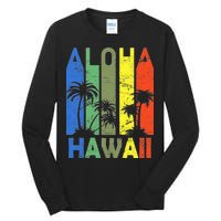 Retro Aloha Hawaii Logo Tall Long Sleeve T-Shirt