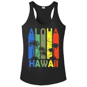 Retro Aloha Hawaii Logo Ladies PosiCharge Competitor Racerback Tank