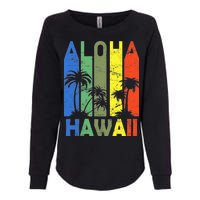 Retro Aloha Hawaii Logo Womens California Wash Sweatshirt