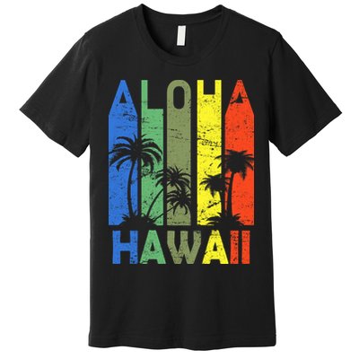 Retro Aloha Hawaii Logo Premium T-Shirt