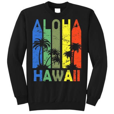 Retro Aloha Hawaii Logo Tall Sweatshirt