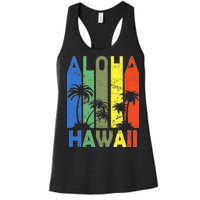 Retro Aloha Hawaii Logo Women's Racerback Tank