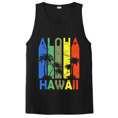 Retro Aloha Hawaii Logo PosiCharge Competitor Tank