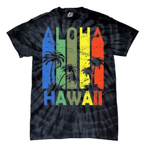 Retro Aloha Hawaii Logo Tie-Dye T-Shirt