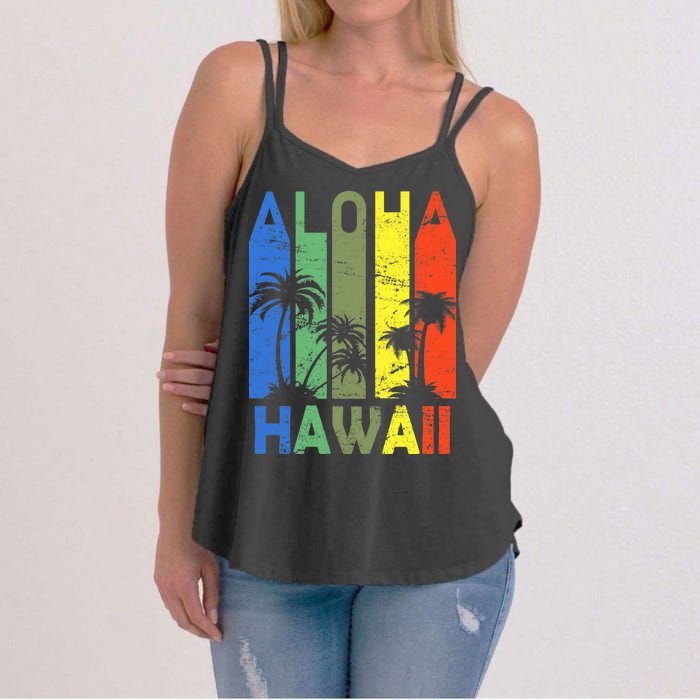 Retro Aloha Hawaii Logo Women's Strappy Tank