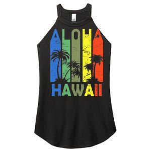 Retro Aloha Hawaii Logo Women's Perfect Tri Rocker Tank