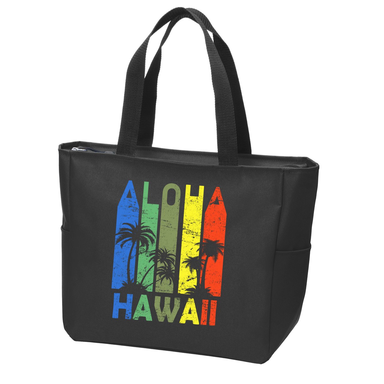 Retro Aloha Hawaii Logo Zip Tote Bag