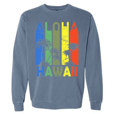 Retro Aloha Hawaii Logo Garment-Dyed Sweatshirt