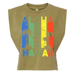 Retro Aloha Hawaii Logo Garment-Dyed Women's Muscle Tee