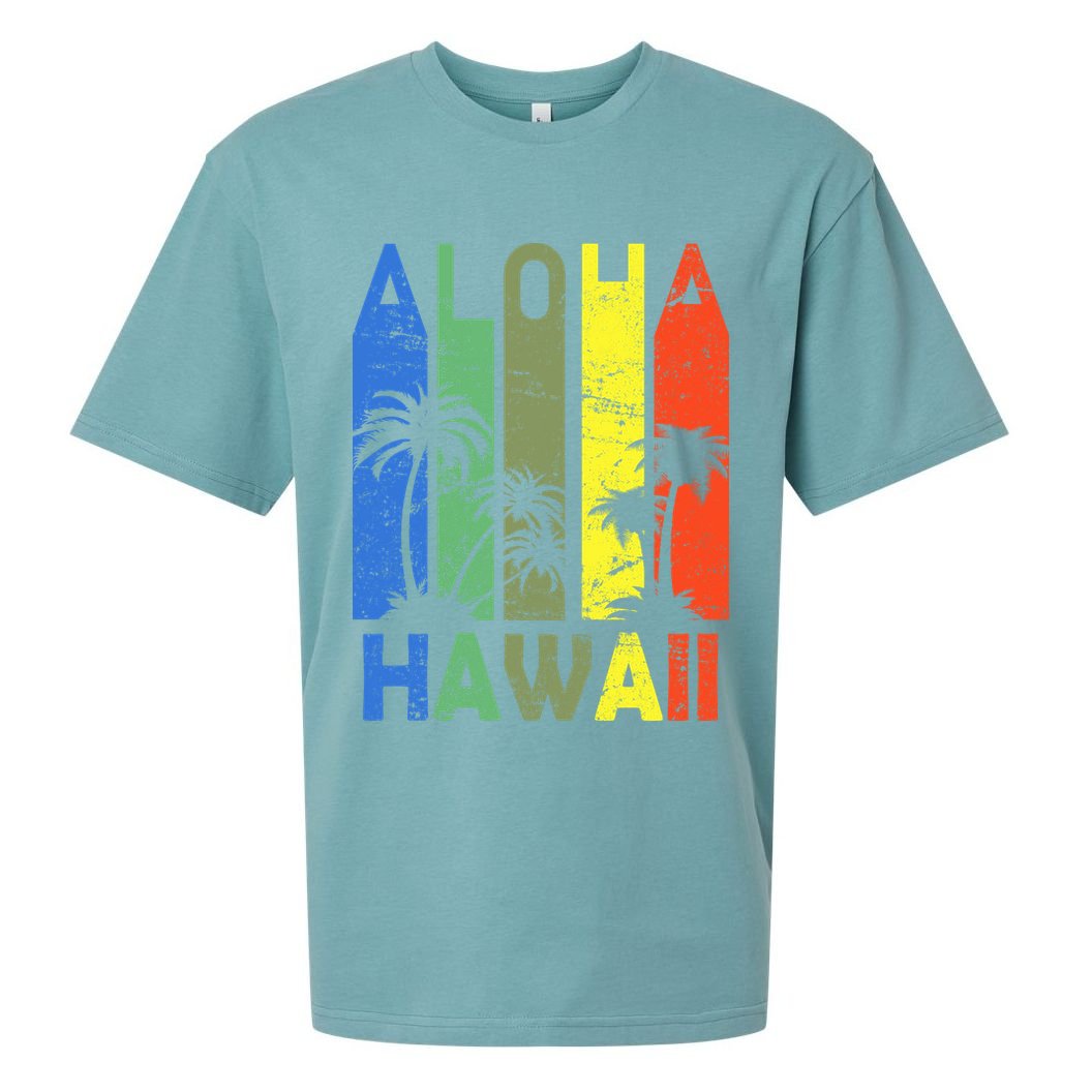 Retro Aloha Hawaii Logo Sueded Cloud Jersey T-Shirt